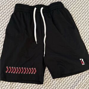 Black baseball lifestyle 101 Athletic Men Shorts